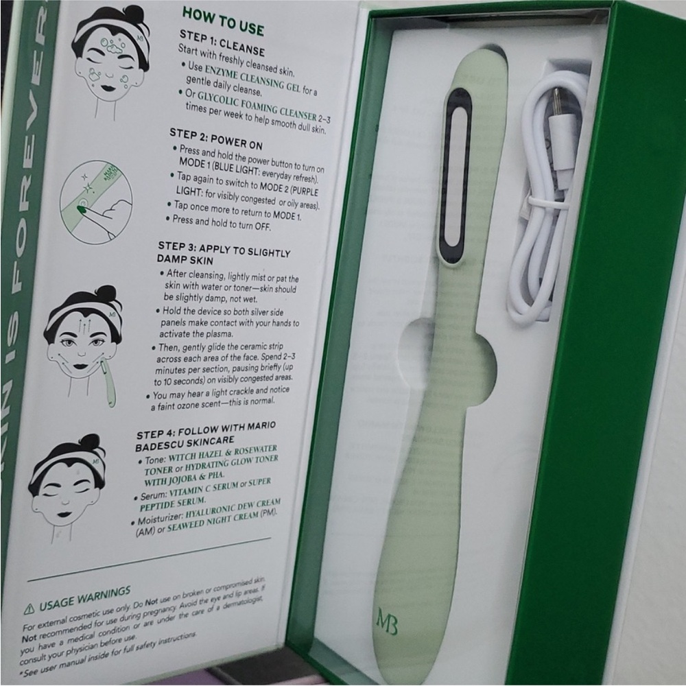 Mario Badescu Plasma Wand - Cold Atmospheric Plasma Device NWT in Box - Picture 15 of 16